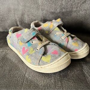 Colorful Heart Pattern Kids Shoes